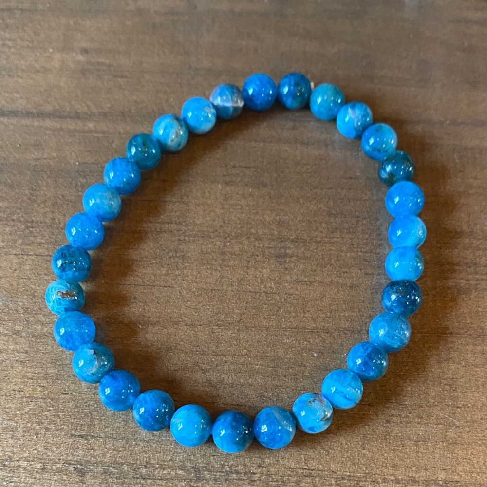 Blue Stone Beaded Bracelet